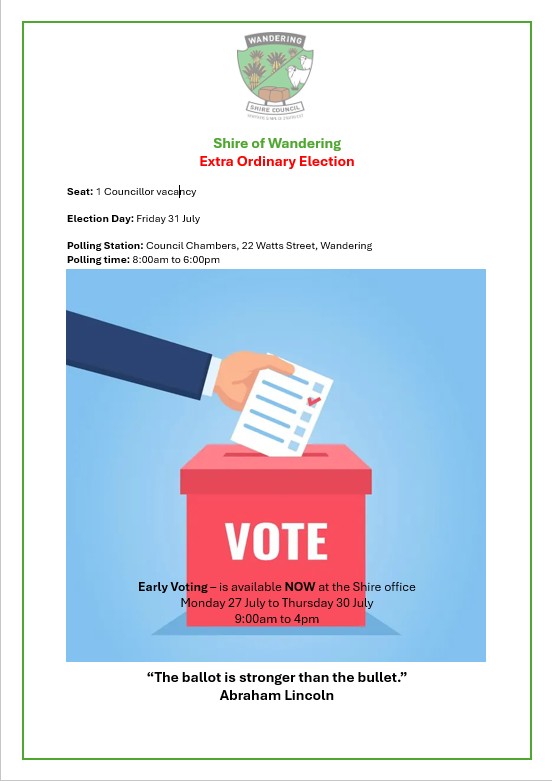Extra Ordinary Election