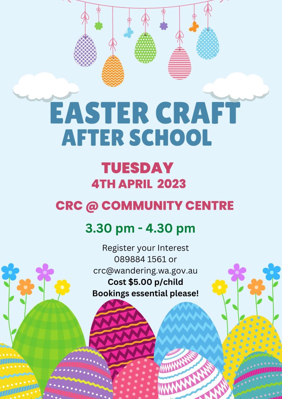 EASTER CRAFT (AFTER SCHOOL ACTIVITY)