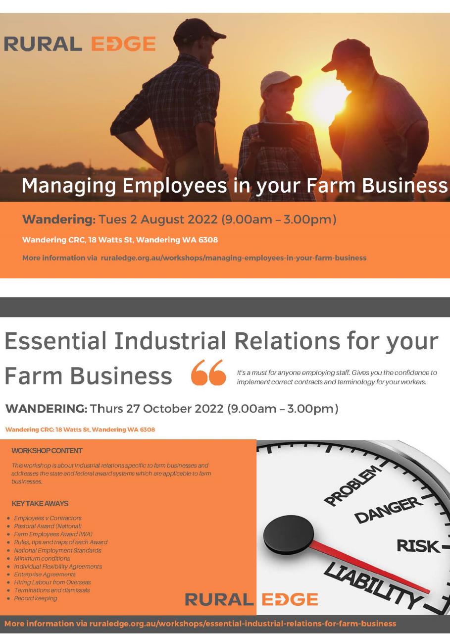 Essential Industrial Relations for your Farm Business