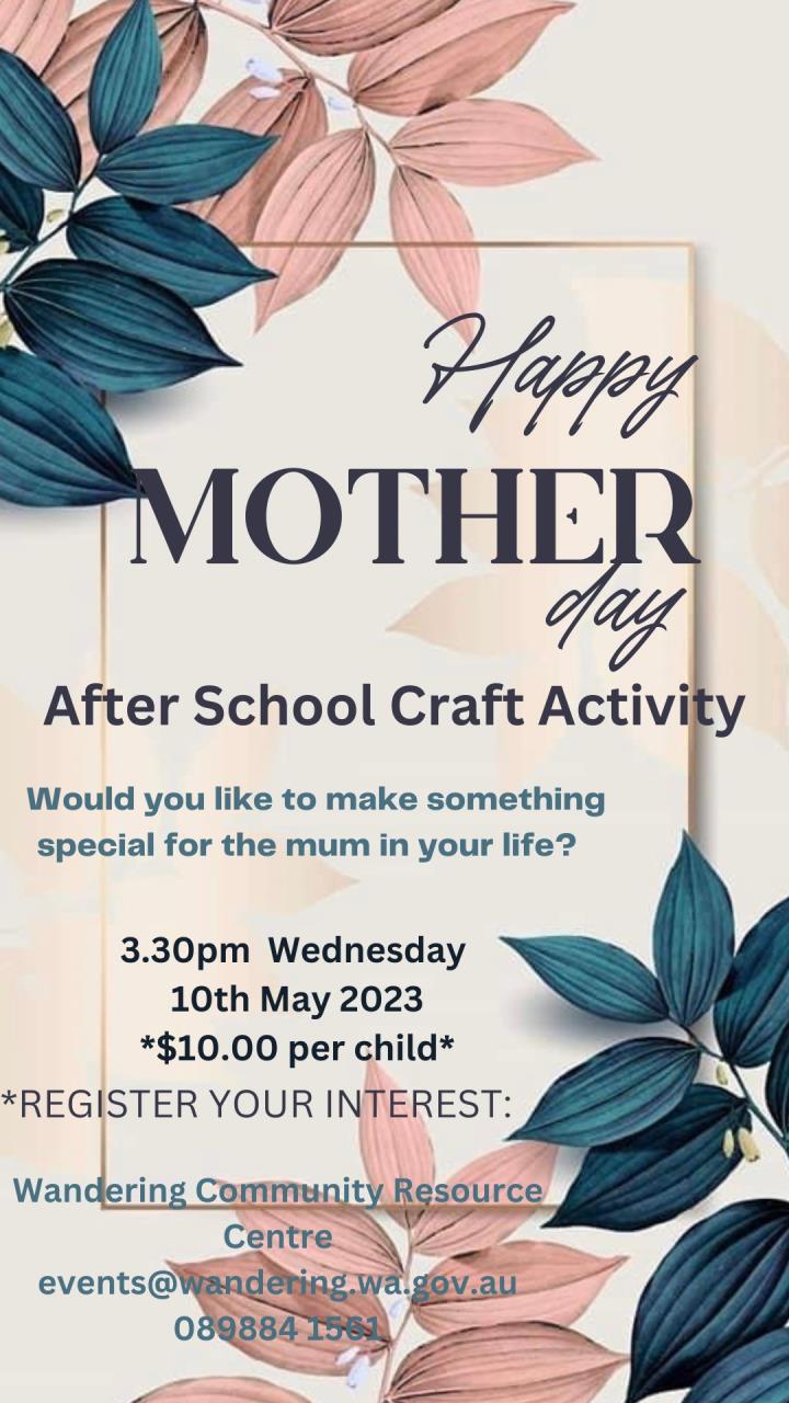 Mother's Day After School Craft Activity