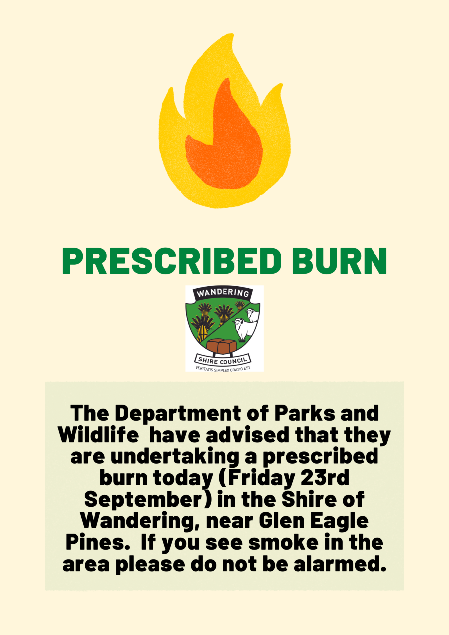 Prescribed Burn - Friday 23 September 2022